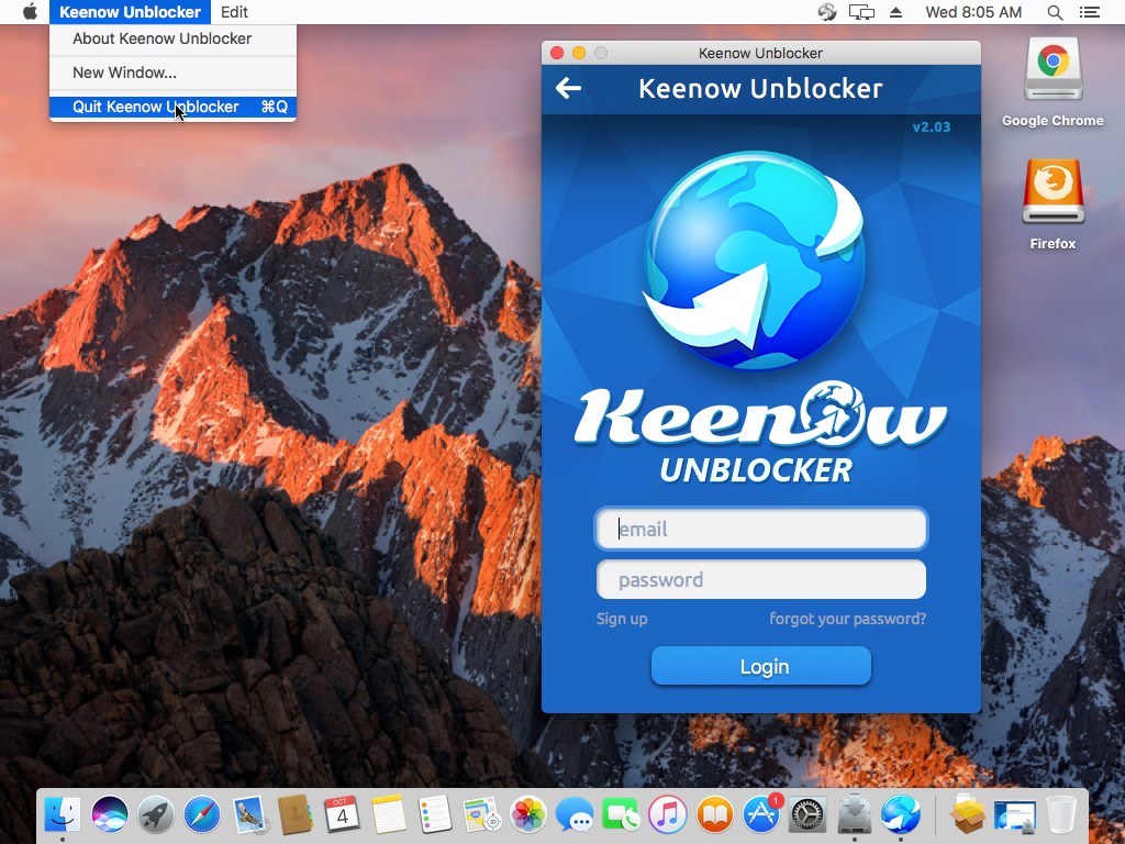 Quit and uninstall Keenow on Mac OS